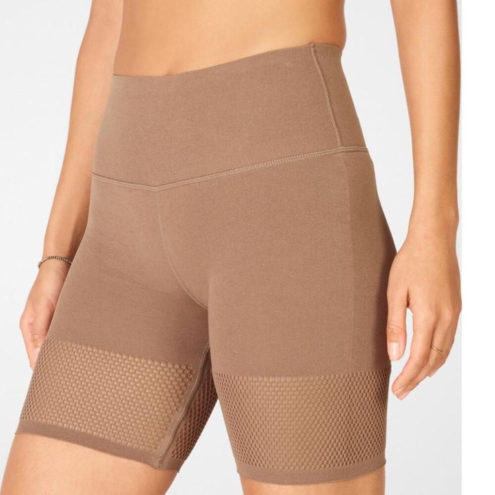 Fabletics Women's Brown Sculptknit Biker shorts